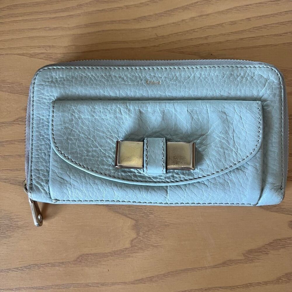 Chloe Women's Blue and Grey Wallet-purses